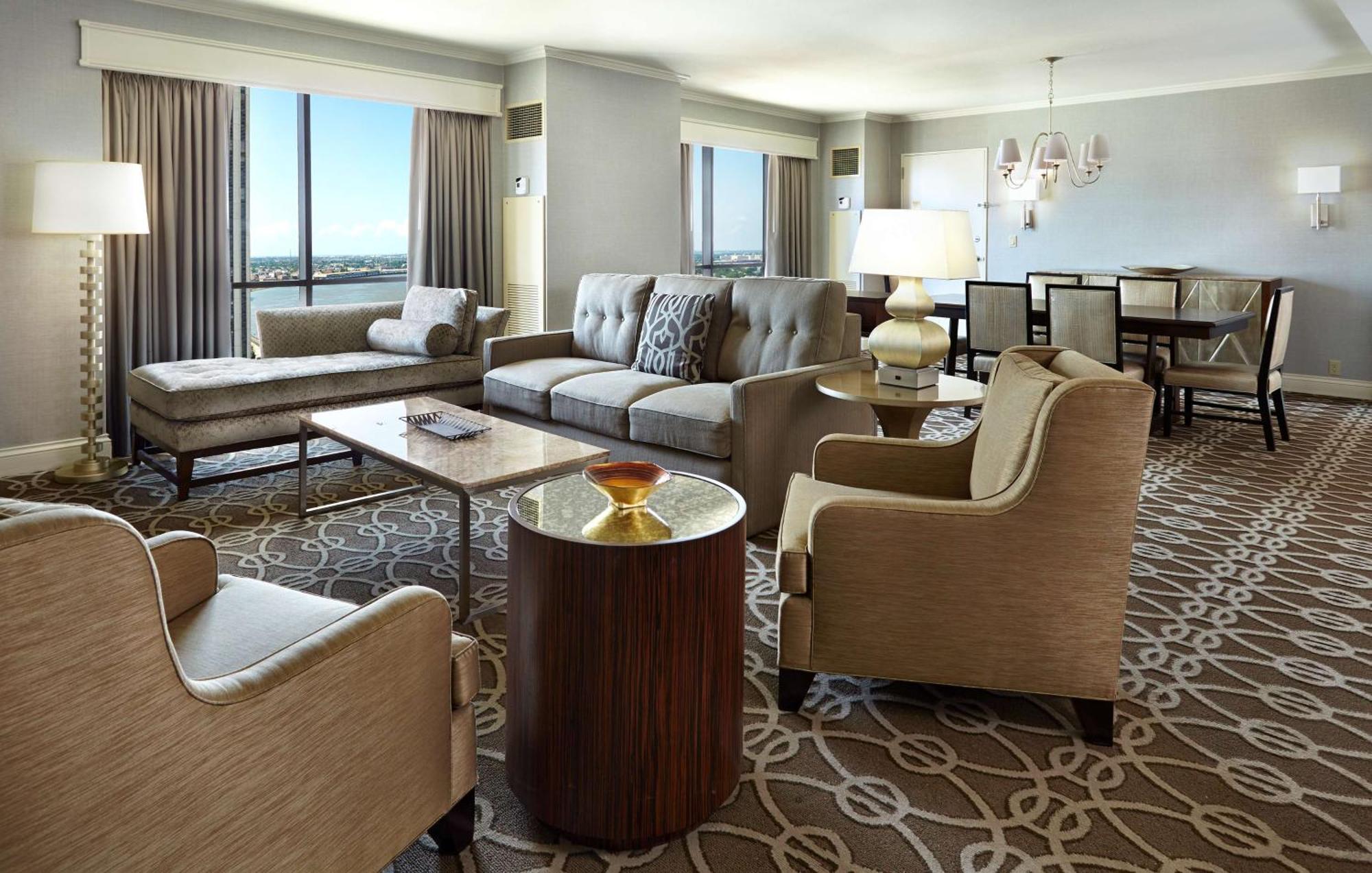 HILTON NEW ORLEANS RIVERSIDE | ACCOMMODATION IN THE CENTRAL AREA WITH 7 ...